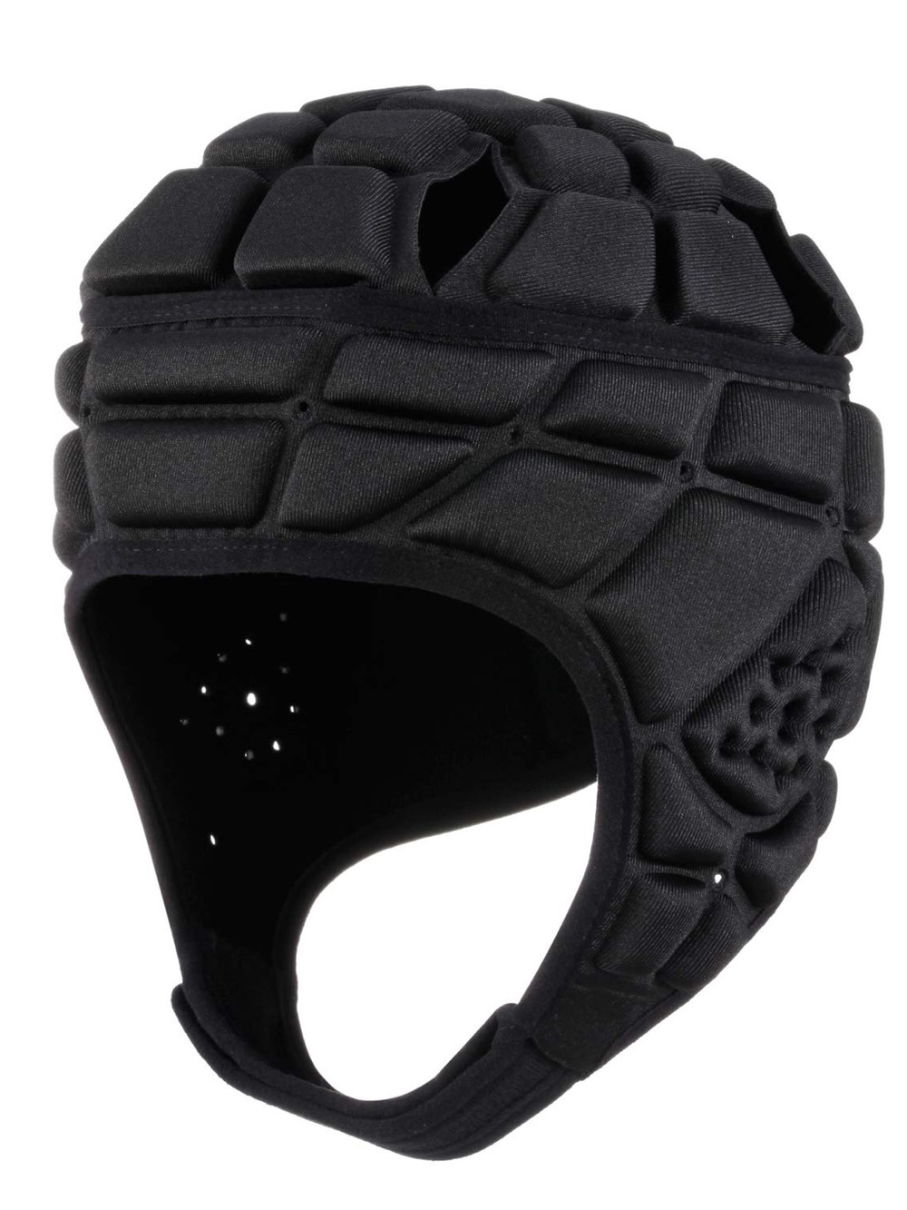 Surlim Soft Shell Helmet Size YOUTH M 18”-21” Black Flag Football Rugby